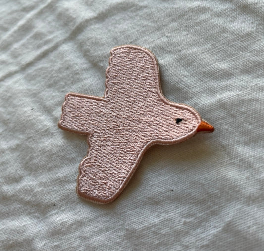 Karin Lena Schmid - Aufbügler/Patch "Rosa Vogel"