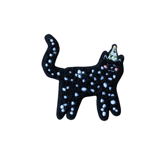 Karin Lena Schmid - Patch "Partykatze" (schwarz)