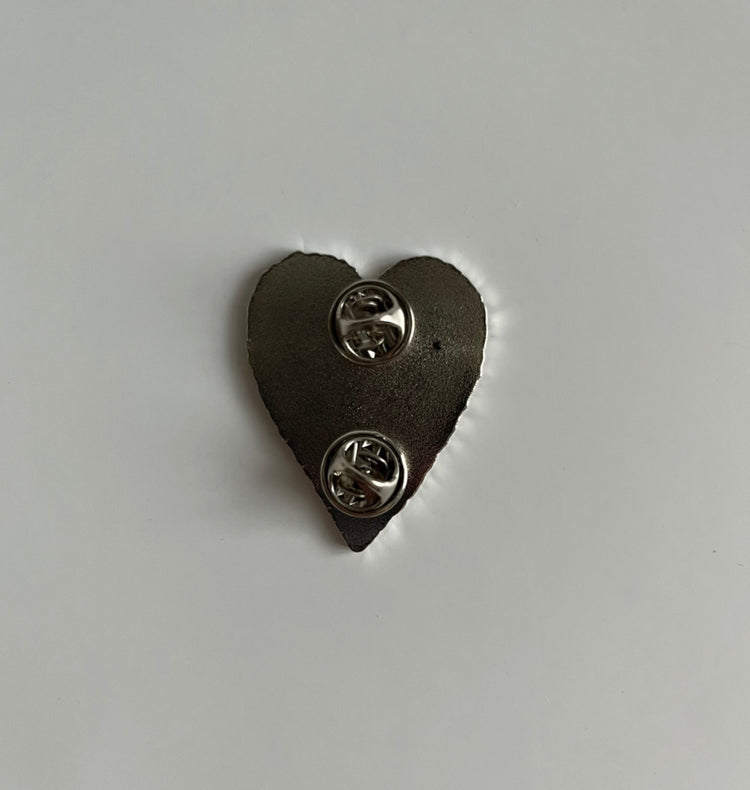 Karin Lena Schmid - Pin "Blaues Herz"