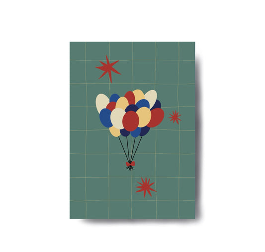 Karin Lena Schmid - Postkarte "Ballonstrauss"