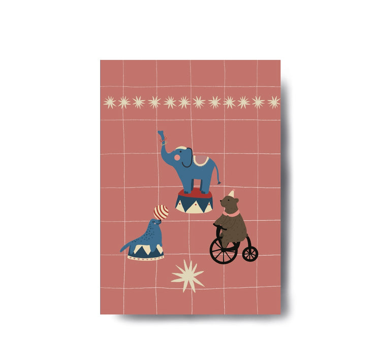 Karin Lena Schmid - Postkarte "Drei fabelhafte Tiere"