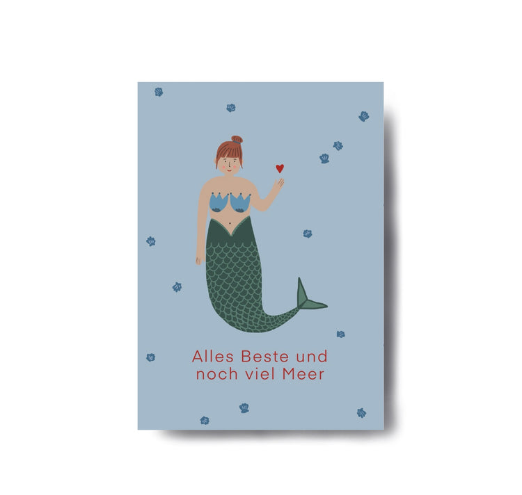 Karin Lena Schmid - Postkarte "Meerjungfrau"