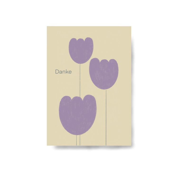 Karin Lena Schmid - Postkarte "Blumiges Danke"