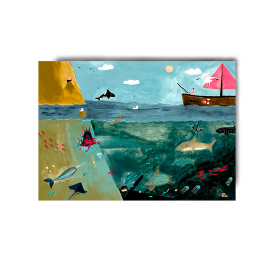 Karin Lena Schmid - Postkarte "Meer"