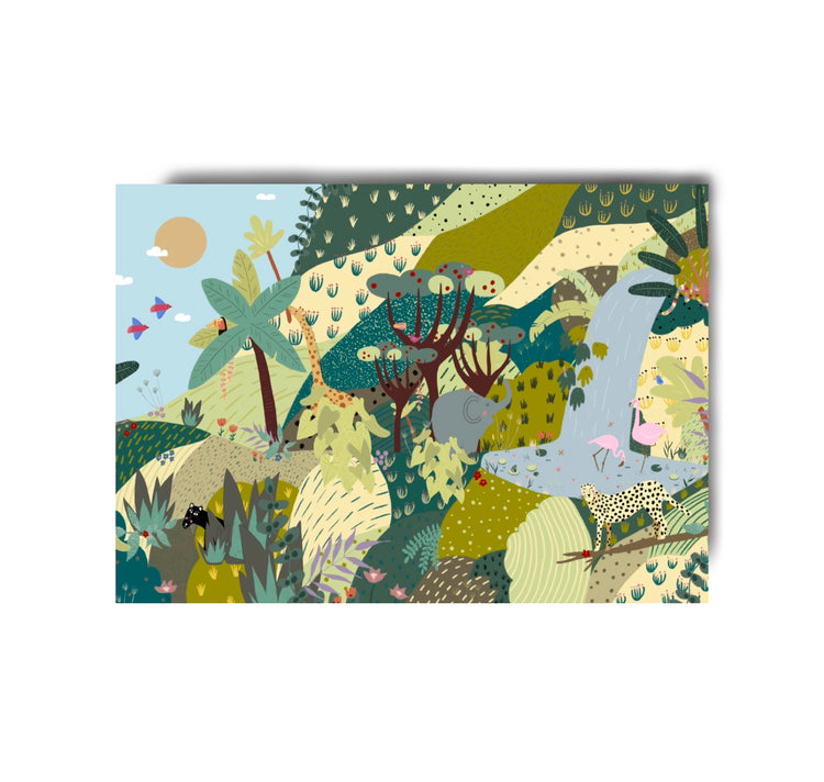 Karin Lena Schmid - Postkarte "Wimmelbild"