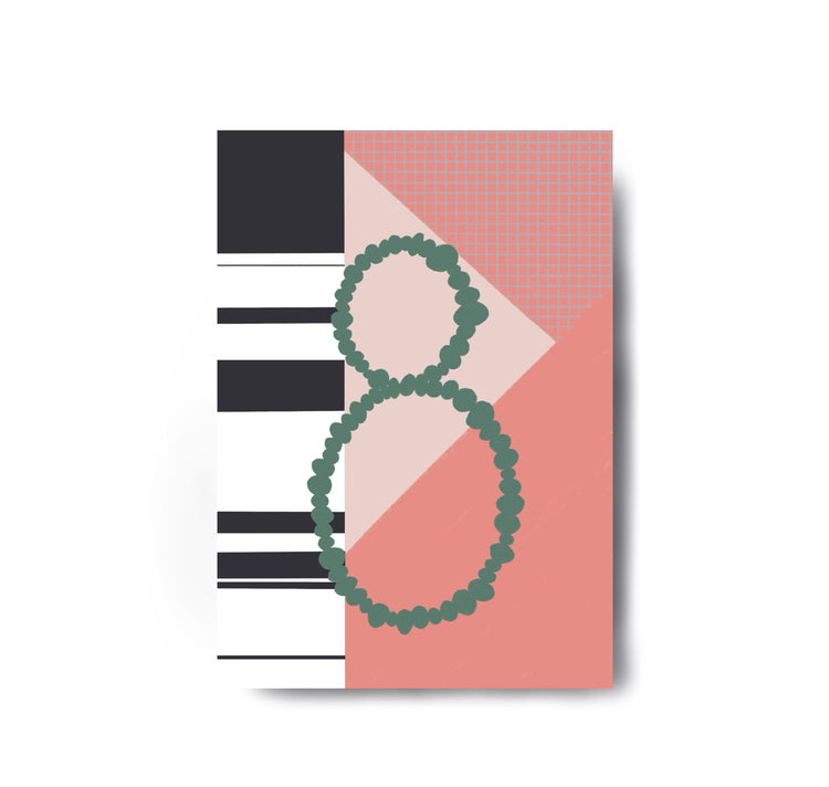 Karin Lena Schmid - Cartolina "Mi sono guarita così tanto che ho ricominciato ad apprezzare il rosa"