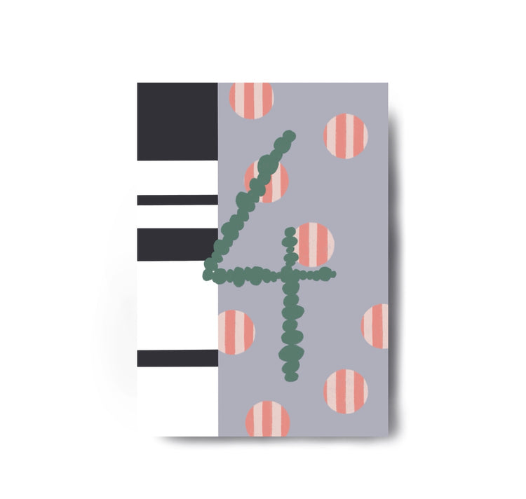 Karin Lena Schmid - Cartolina "Mi sono guarita così tanto che ho ricominciato ad apprezzare il rosa"