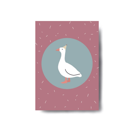 Karin Lena Schmid - Postkarte "Gans"