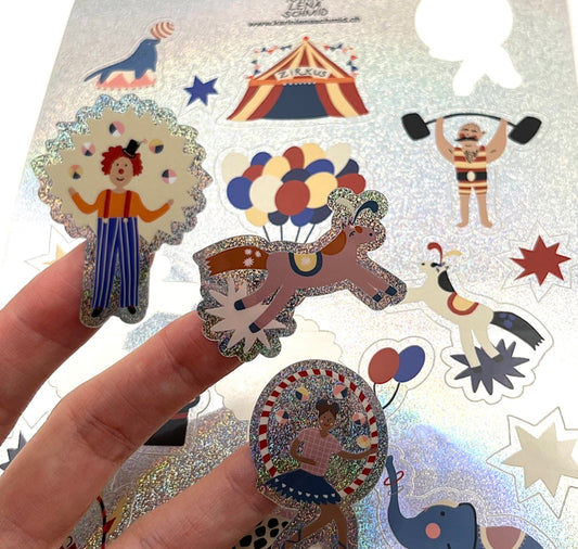Karin Lena Schmid - Stickerset "Zirkus"