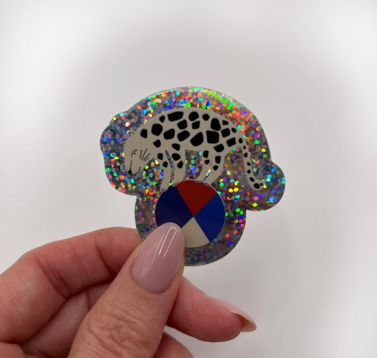 Karin Lena Schmid - Autocollant « Léo sur le ballon »