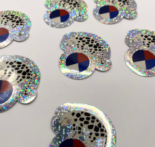 Karin Lena Schmid - Autocollant « Léo sur le ballon »