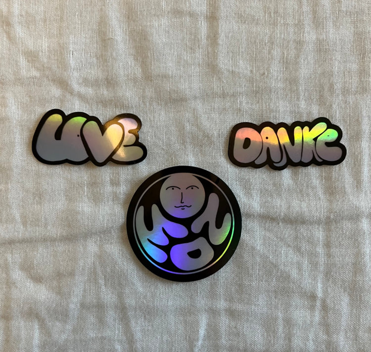 Karin Lena Schmid - Stickerset "Love, Mond, Danke"