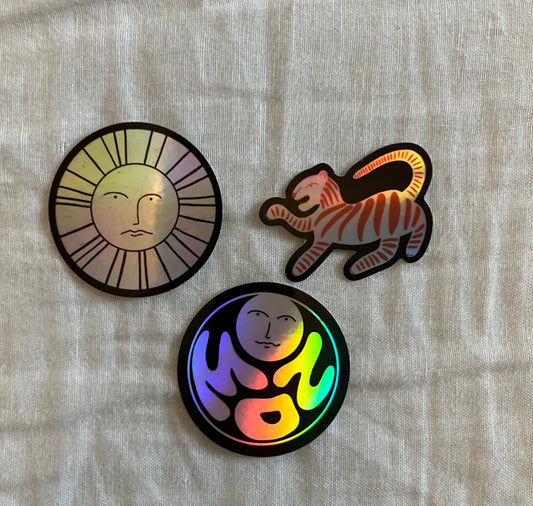 Karin Lena Schmid - Stickerset "Mond, Sonne, Tiger"