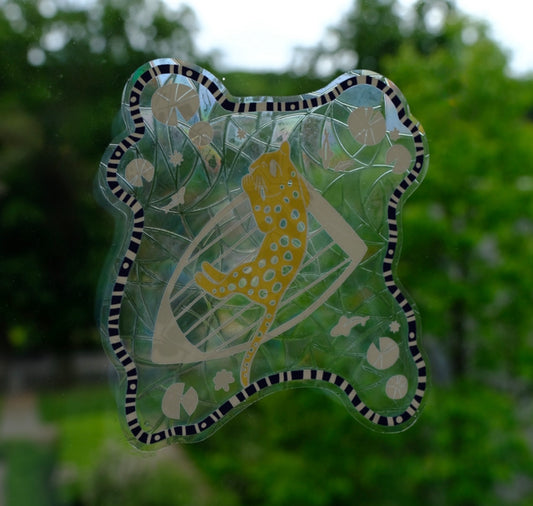 Karin Lena Schmid - Suncatcher "Leo im Boot"