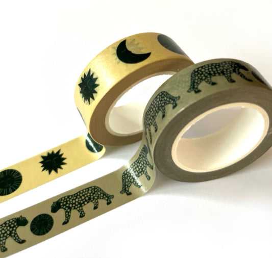Karin Lena Schmid - Washitape Set "Leopard und Sonne, Mond und Sterne"