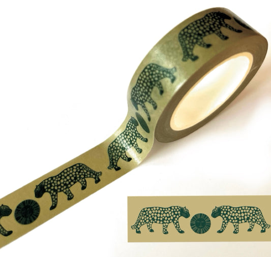 Karin Lena Schmid - Washitape "Leopardo con sole"