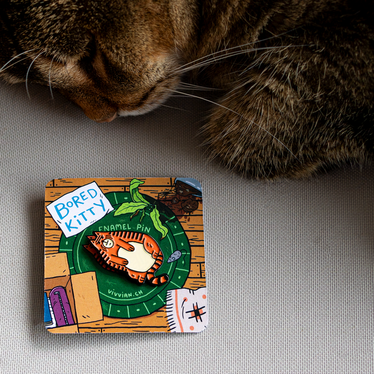 Vivvian - Pin "Bored Kitty"