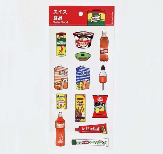 Kristell Silva Tancun - Stickersheet "Swiss Food"