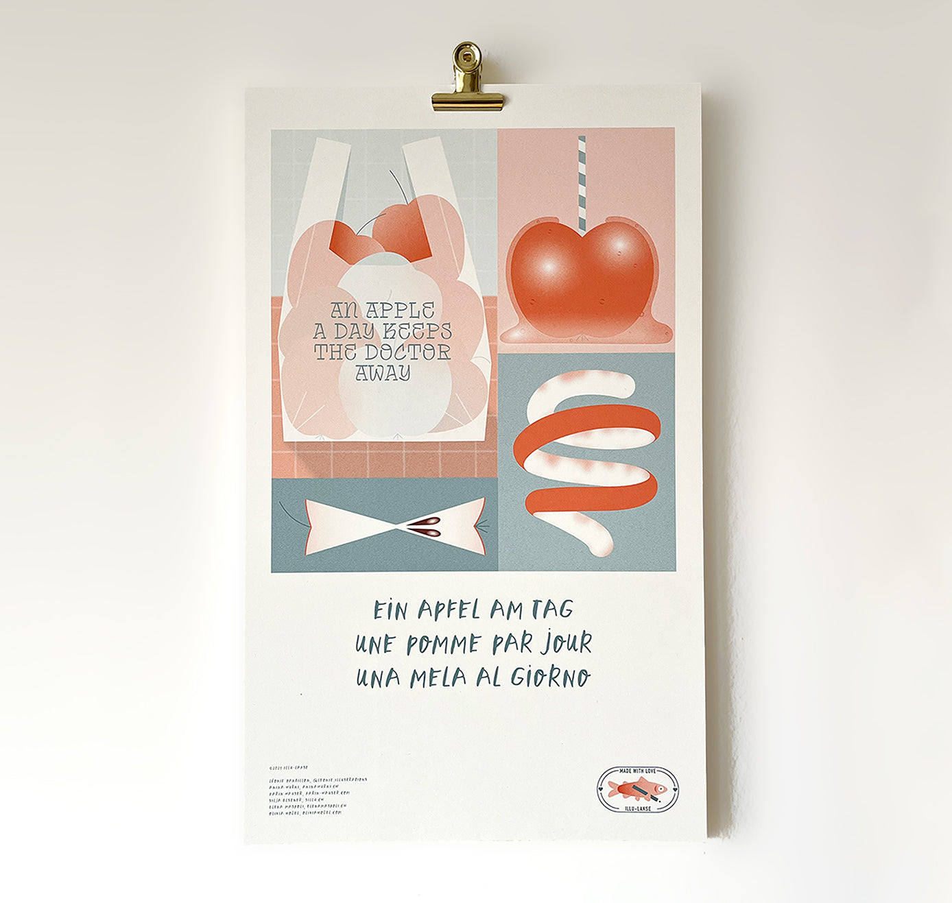 LAKSE - Calendrier intemporel « Une pomme par jour »