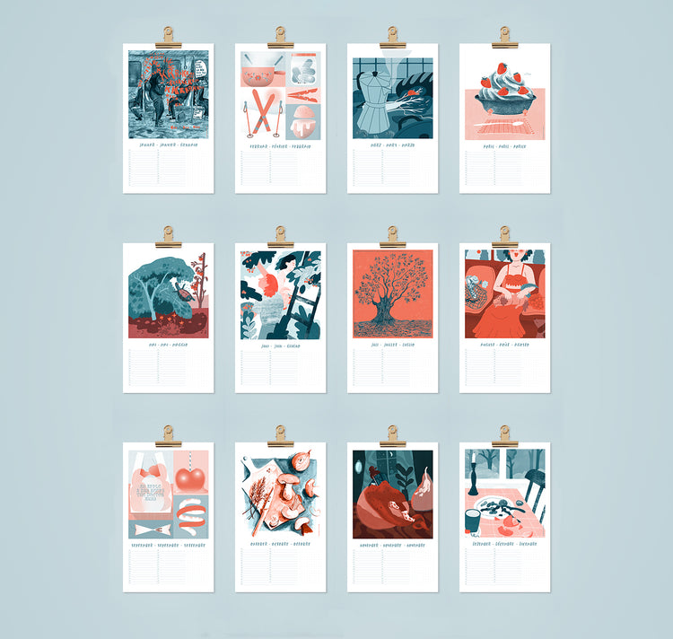 LAKSE - Calendrier intemporel « Une pomme par jour »