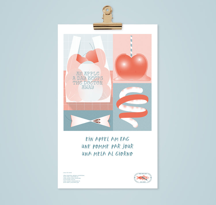 LAKSE - Calendrier intemporel « Une pomme par jour »