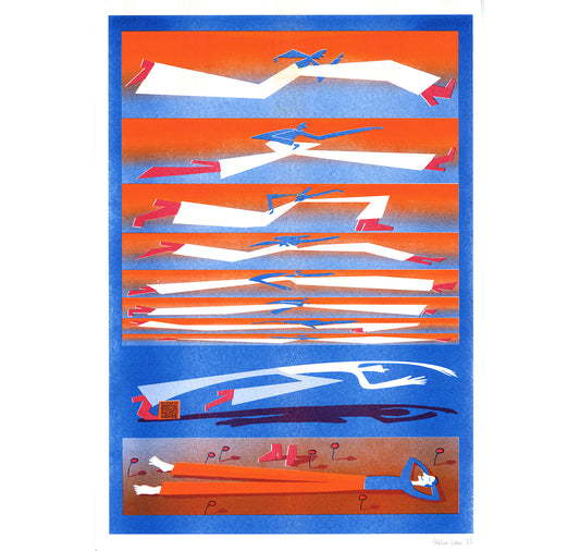 Adelina Lahr - Plakat "Pause!" (orange)