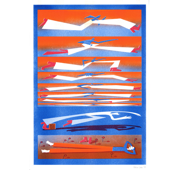 Adelina Lahr - Plakat "Pause!" (orange)