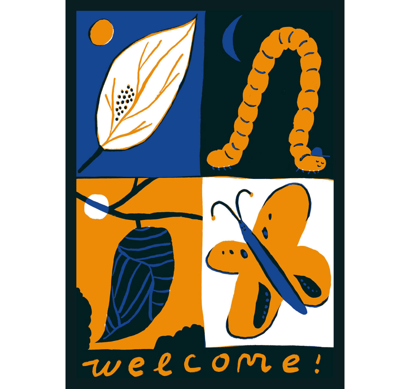 Line Rime - Grusskarte "Welcome"