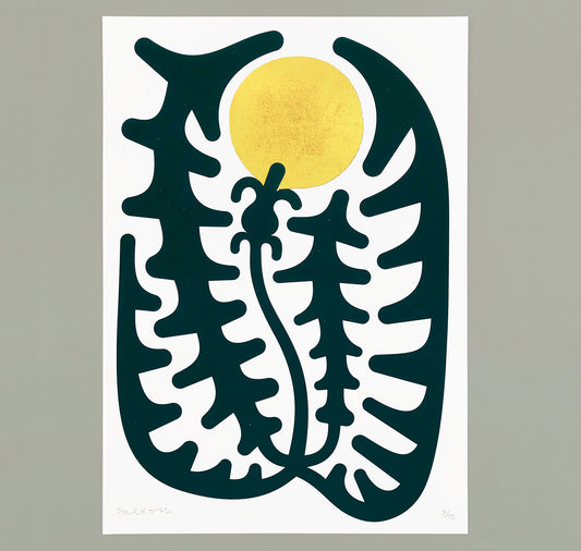 Joël Roth - Plakat "Löwenzahn" (gold)