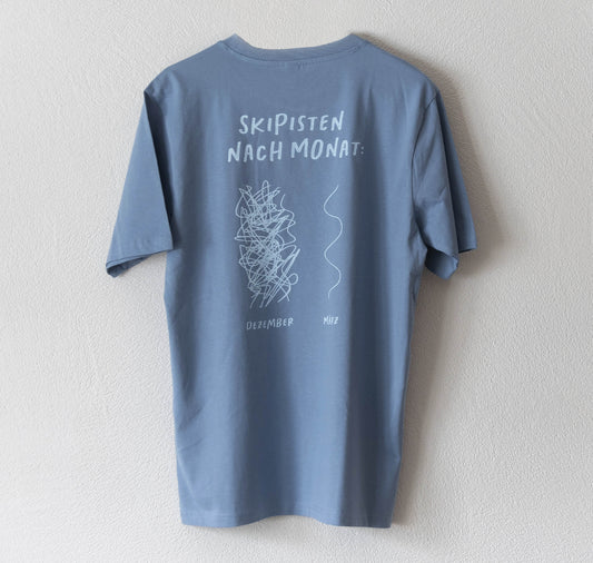 Lorena Paterlini - T-Shirt "Skipisten" (Dusty Blue)