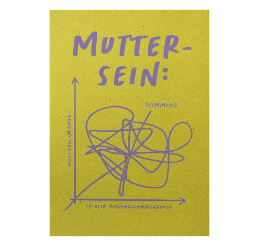 Lorena Paterlini - Plakat "Mutter sein" (grün)