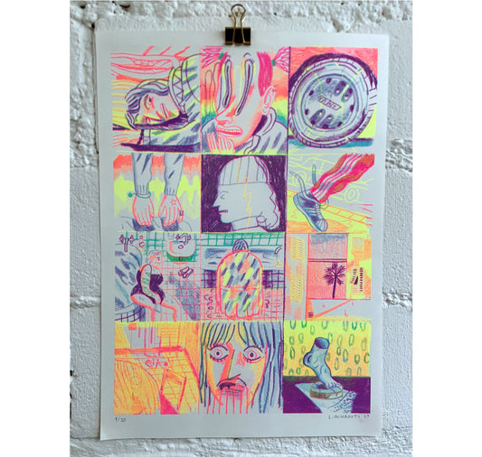 Luigi Olivadoti - Manifesto "Zett" (risografia)