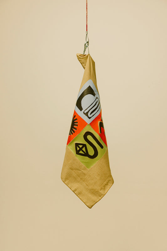 Max Berend x Willio.Studio - Strand-Bandana für Hund und Mensch "The Swing"