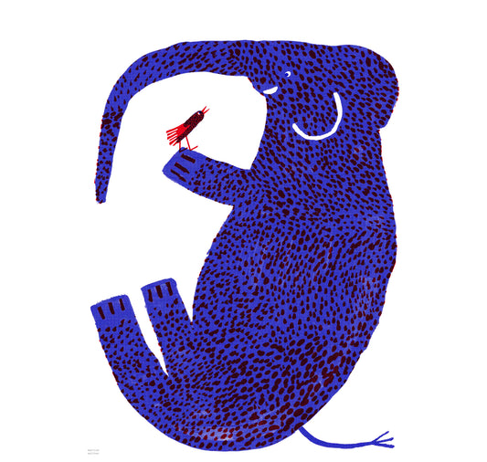 Martina Walther - Poster "Elefante con uccello"