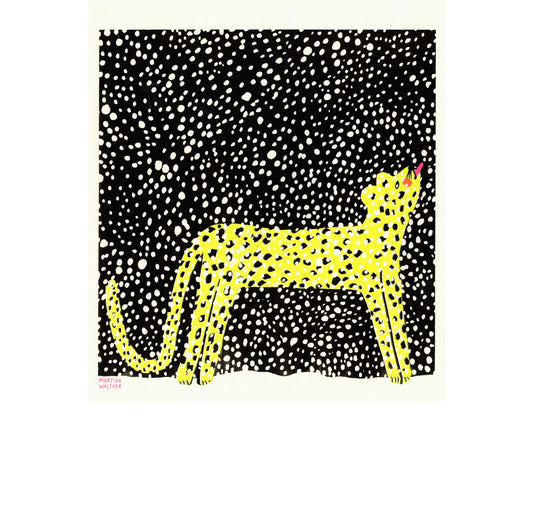 Martina Walther - Poster "Leopardo delle nevi"
