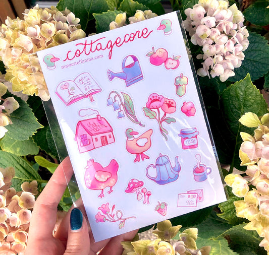 Mavie Steffanina - Foglio di adesivi "COTTAGECORE" 