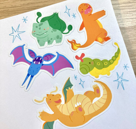 Mavie Steffanina - Stickersheet "POKEMON GEN 1"