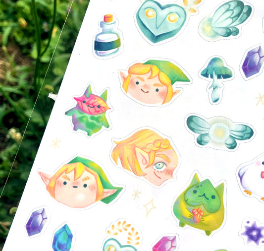 Mavie Steffanina - Stickersheet "ZELDA COLLECTION"