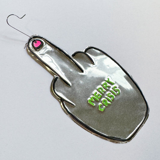 Samira Belorf - Weihnachtsanhänger "Merry Crisis"