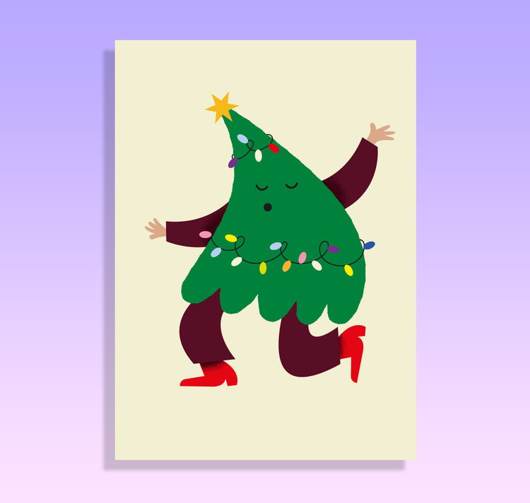 Milena Schnell - Postkarte "Tannenbaum"