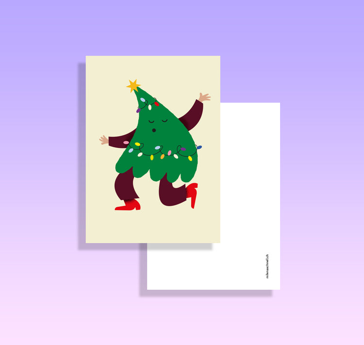 Milena Schnell - Postkarte "Tannenbaum"