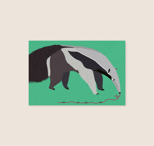 Hard times - postcard "Anteater"