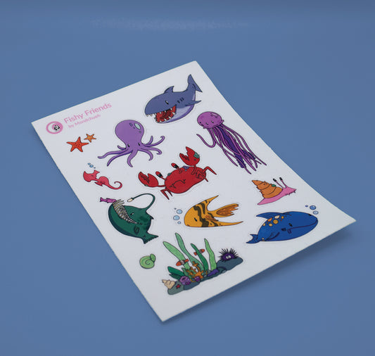 Mondchueh - Stickerbogen "fishy friends"