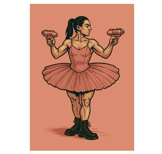 MYLLUA - Karte oder Plakat "Ballerina"