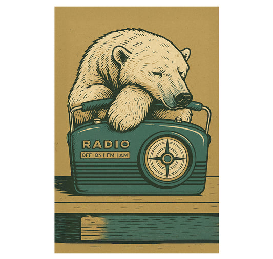 MYLLUA - Karte oder Plakat "Radio Nowhere"