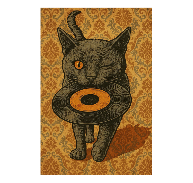 MYLLUA - Karte oder Plakat "Vintcat"