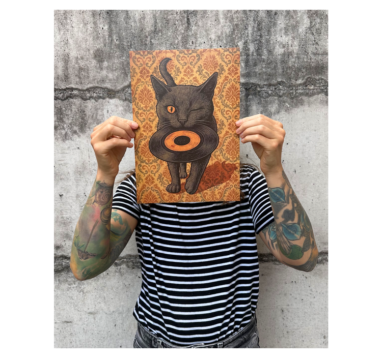 MYLLUA - Karte oder Plakat "Vintcat"