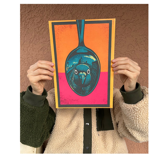 MYLLUA - Karte oder Plakat "Hellou"