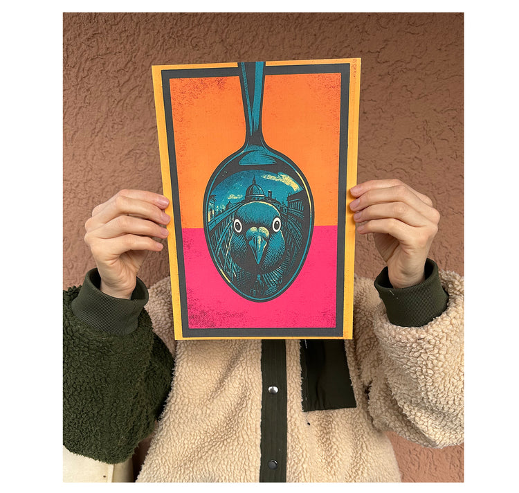 MYLLUA - Karte oder Plakat "Hellou"