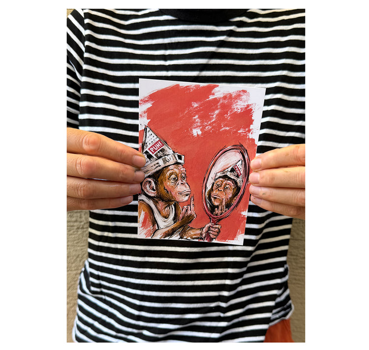 MYLLUA - Karte oder Plakat "Gesehen und gesehen werden"
